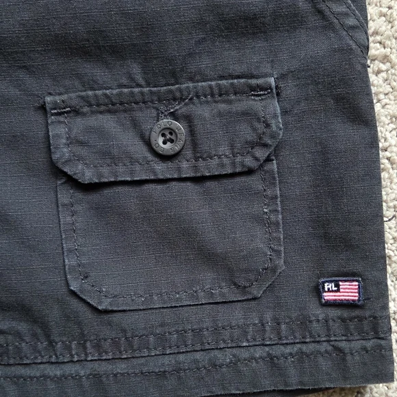 Vintage Polo Jeans Company Womens Black Cotton New Dunne Shorts, Size 8 - Picture 4 of 7